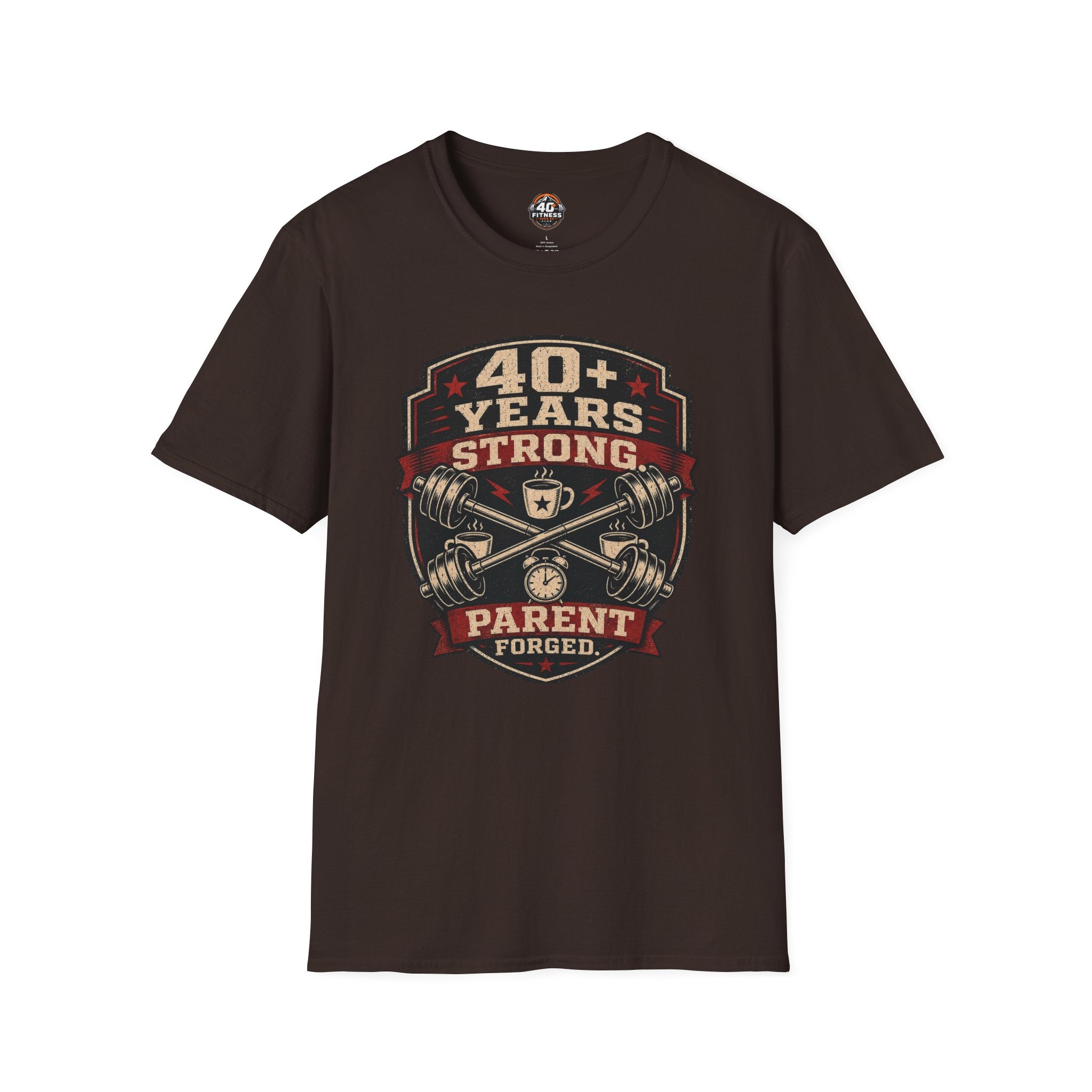 40+ Years Strong T-Shirt — Proud Parent Fitness Dad/Mom Gift