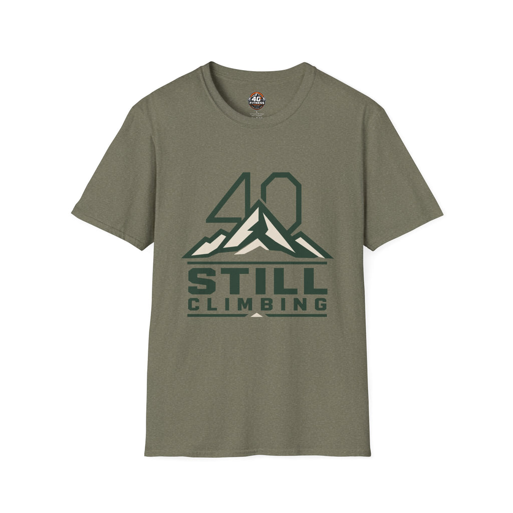 T‑Shirt — 40 Still Climbing Mountain Graphic Tee