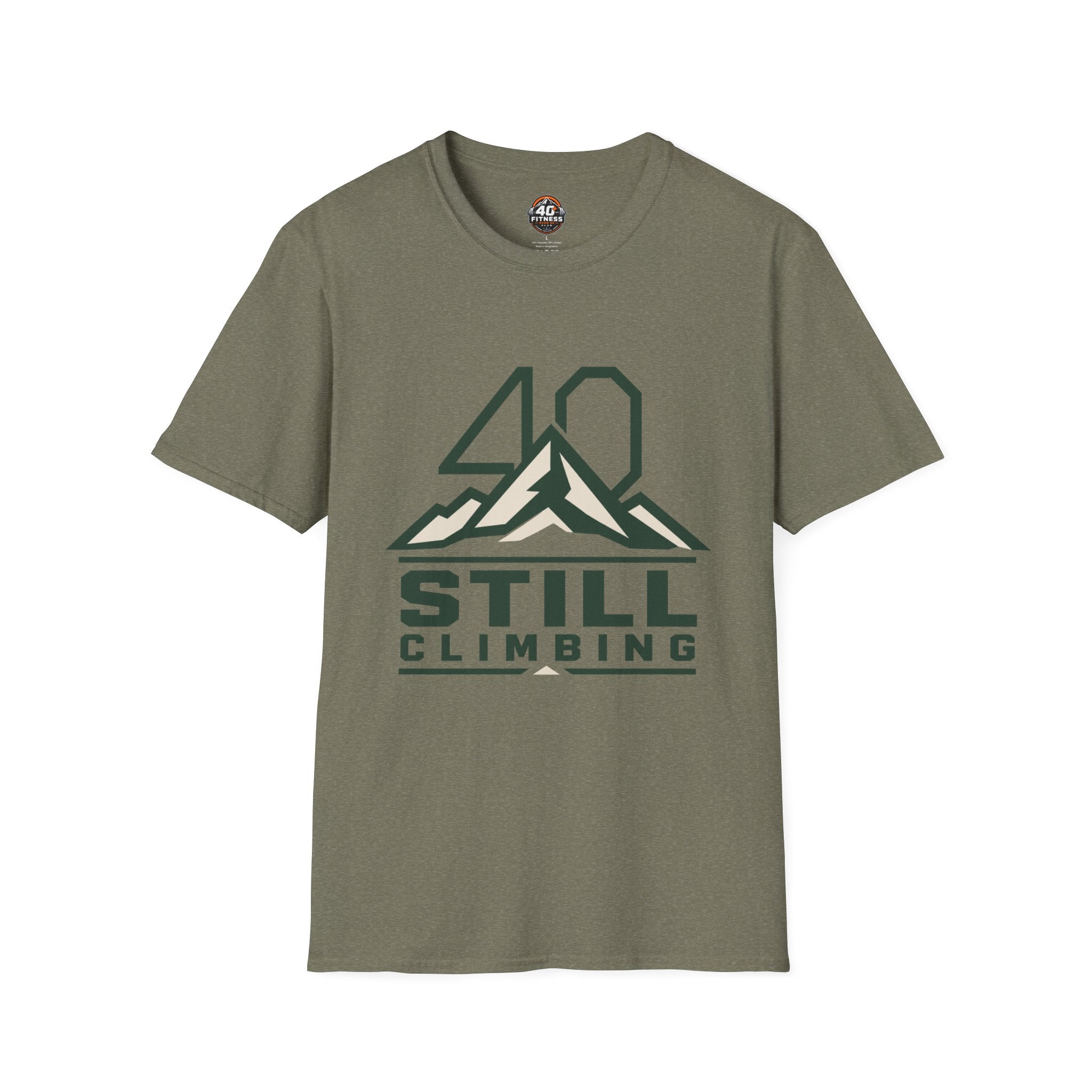 T‑Shirt — 40 Still Climbing Mountain Graphic Tee