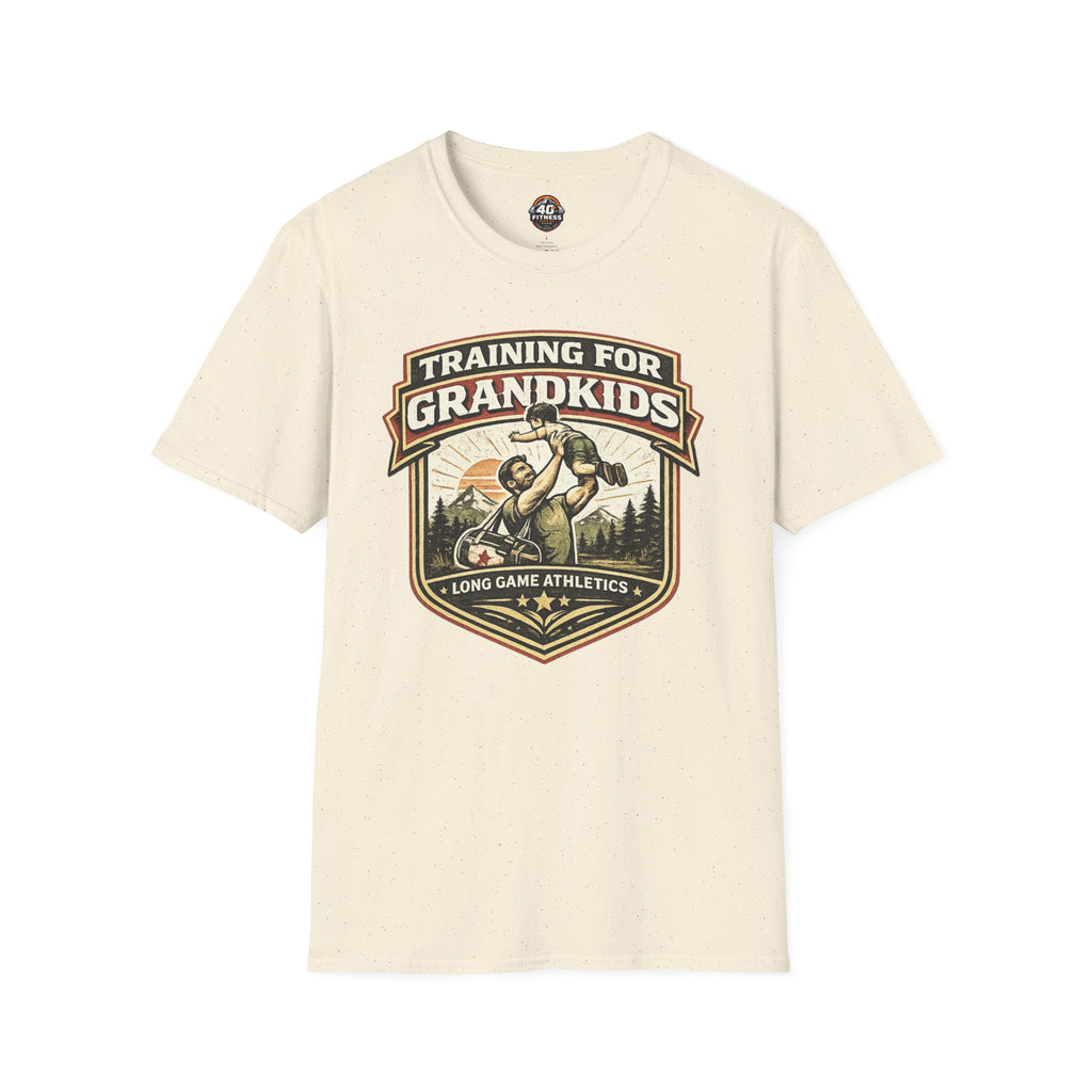 Training for Grandkids T-Shirt — Funny Grandpa Fitness Gift