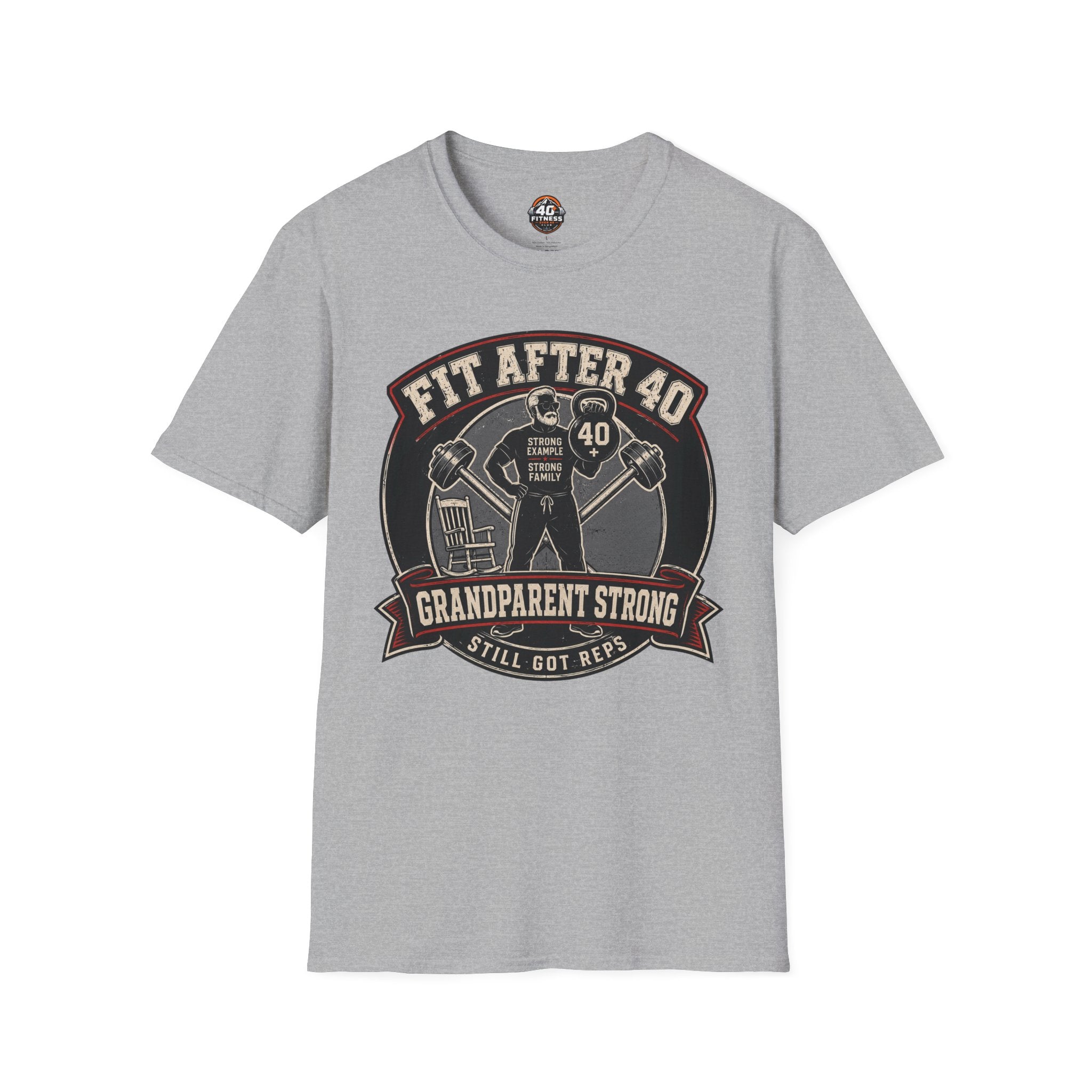 Fit After 40 T-Shirt — Grandparent Strong Fitness Tee