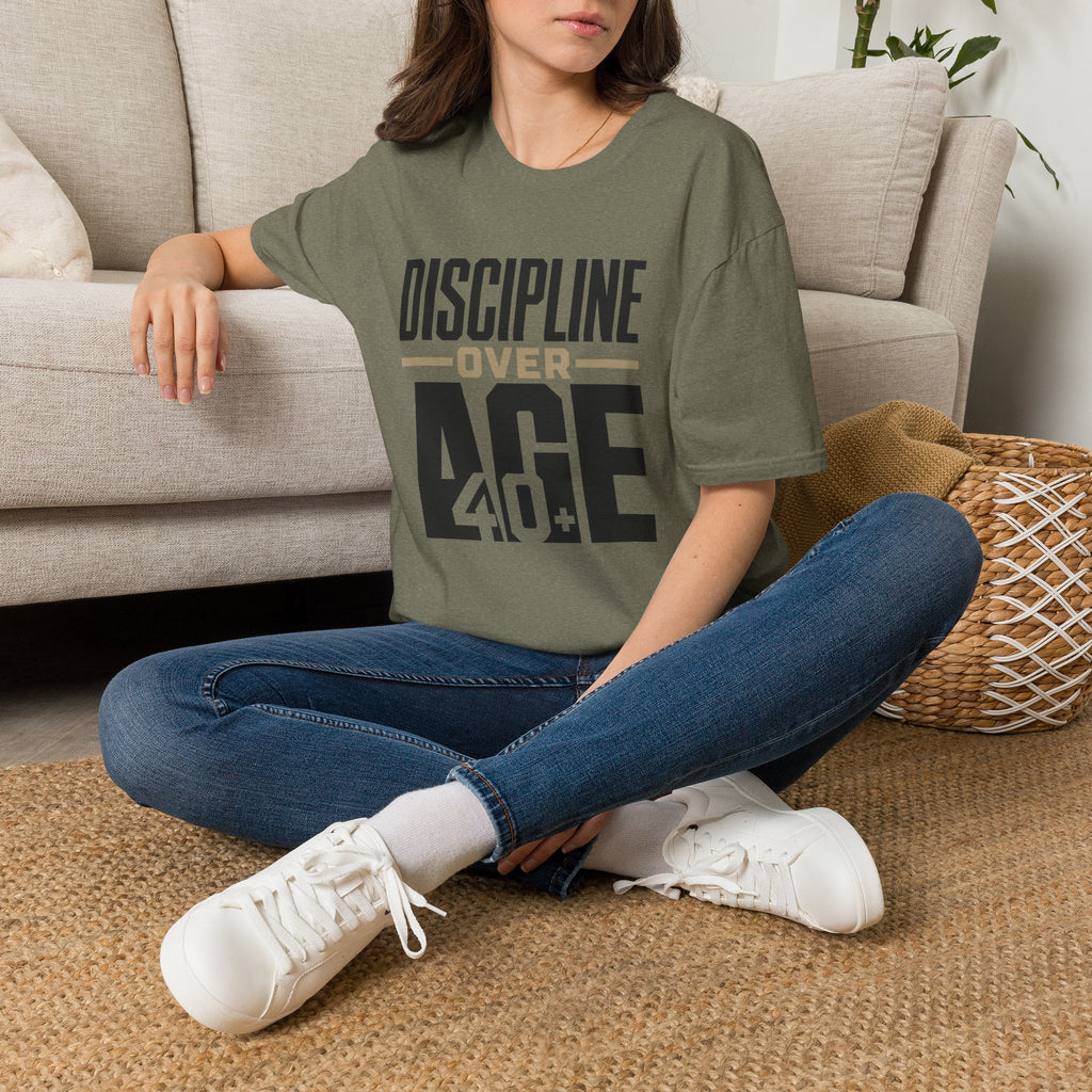 Discipline Over Age T-Shirt — Motivational Fitness Tee