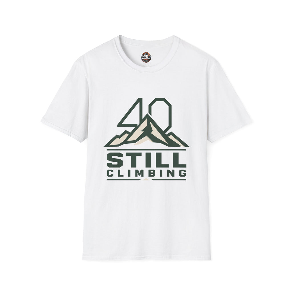 T‑Shirt — 40 Still Climbing Mountain Graphic Tee