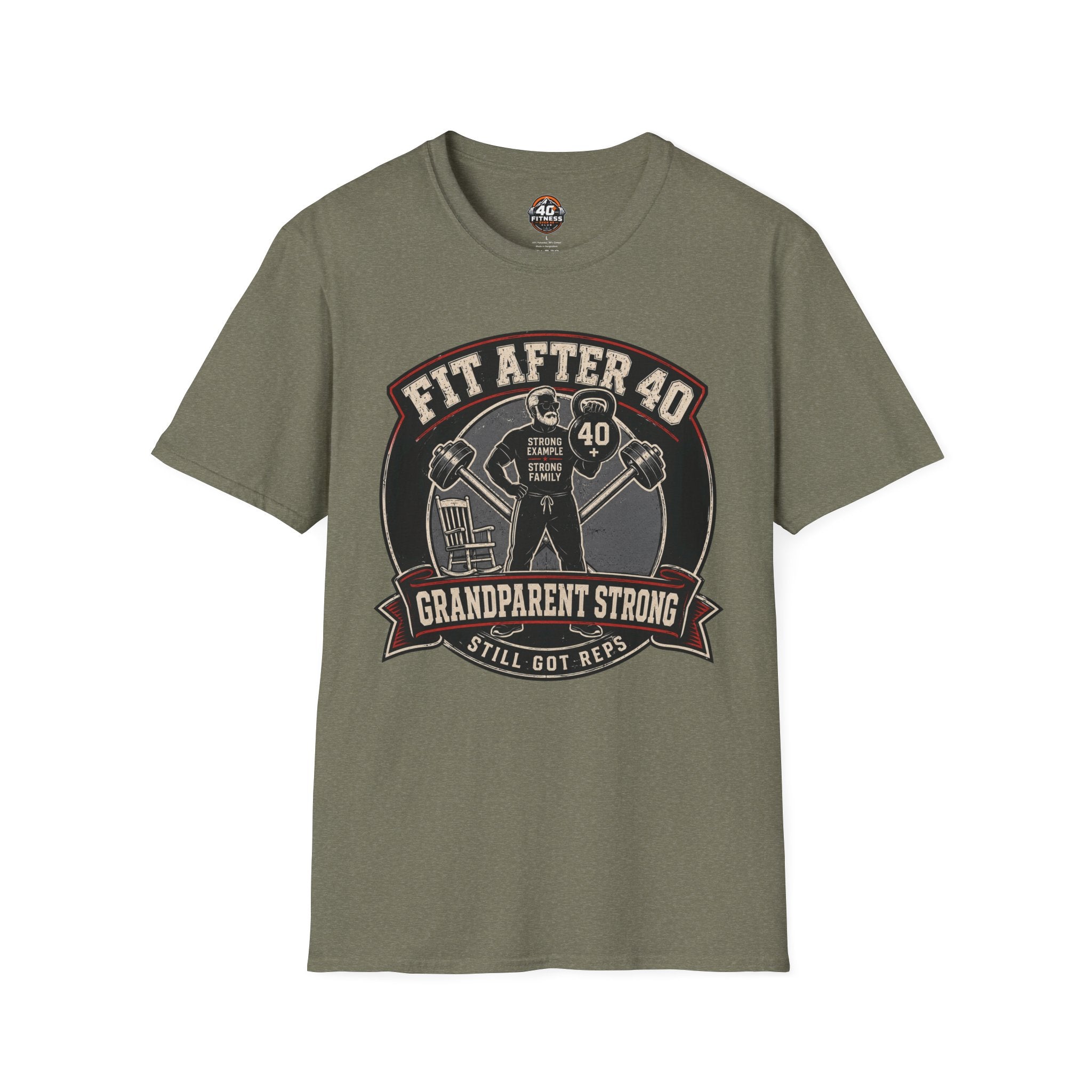 Fit After 40 T-Shirt — Grandparent Strong Fitness Tee