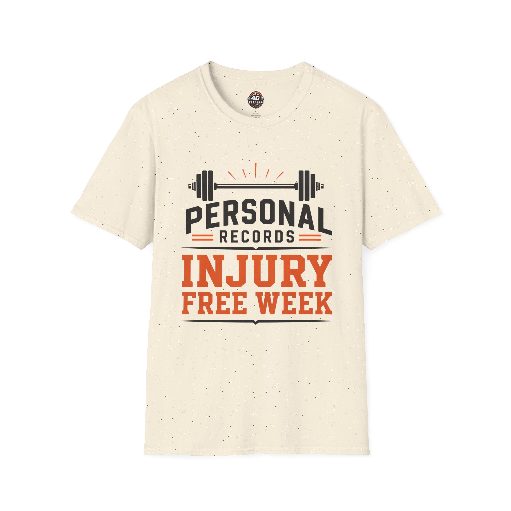 Personal Records T‑Shirt — 'Injury Free Week' Weightlifting Gym Tee