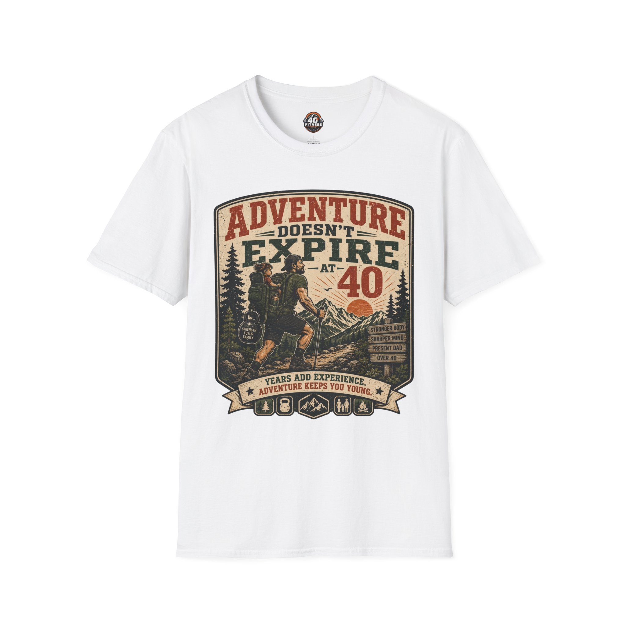 Adventure Doesn't Expire At 40 T‑Shirt