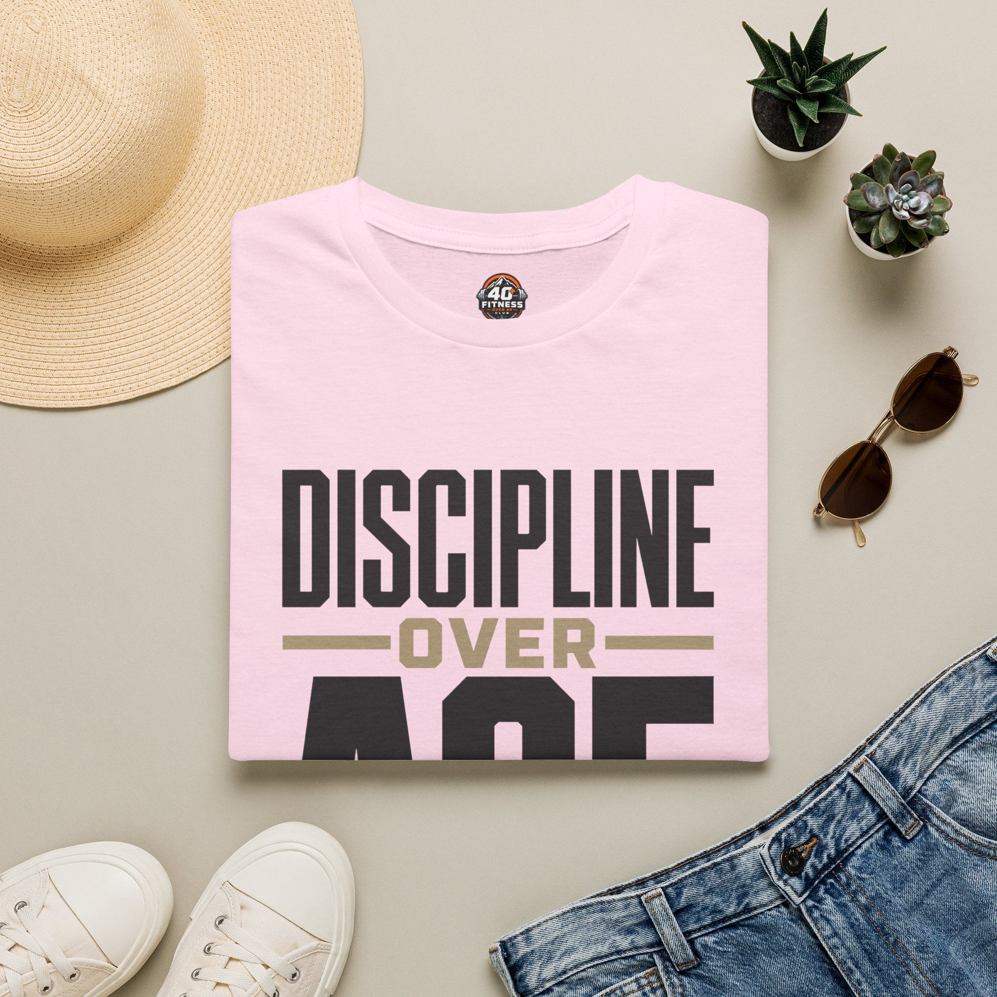 Discipline Over Age T-Shirt — Motivational Fitness Tee
