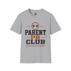 Parent PR Club T-Shirt — Fitness Parent Tee with Barbell Graphic
