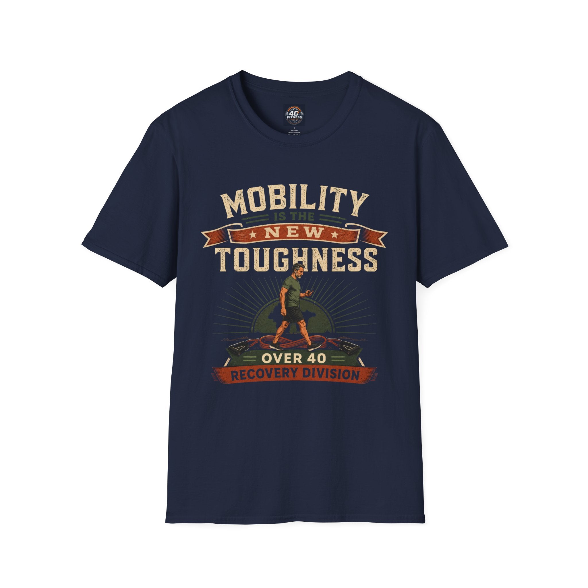 Mobility Is the New Toughness T-Shirt — Over 40 Recovery Division Fitness Tee