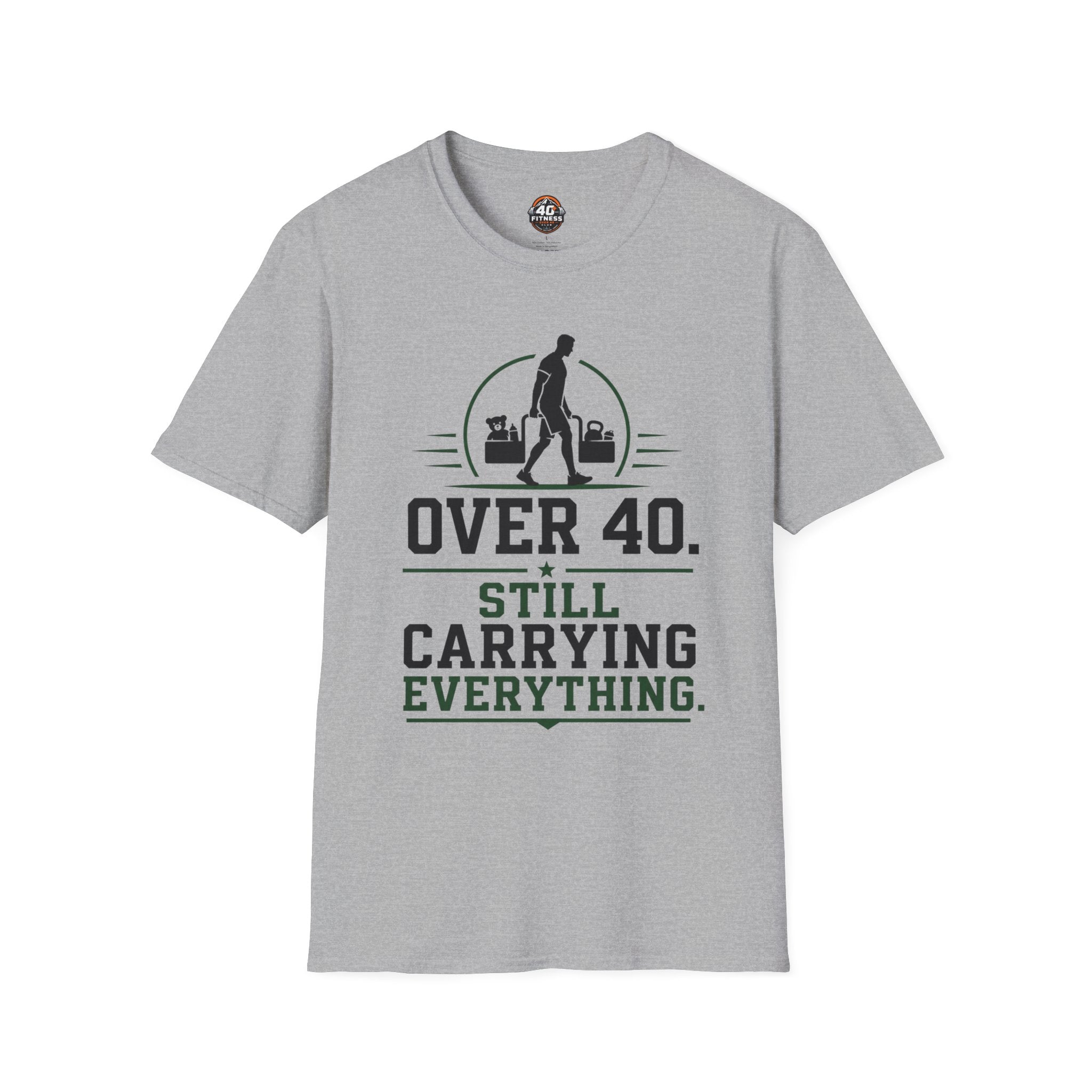 Over 40 Still Carrying Everything T‑Shirt