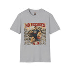 No Excuses T-Shirt — Motivational Gym Dad Shirt