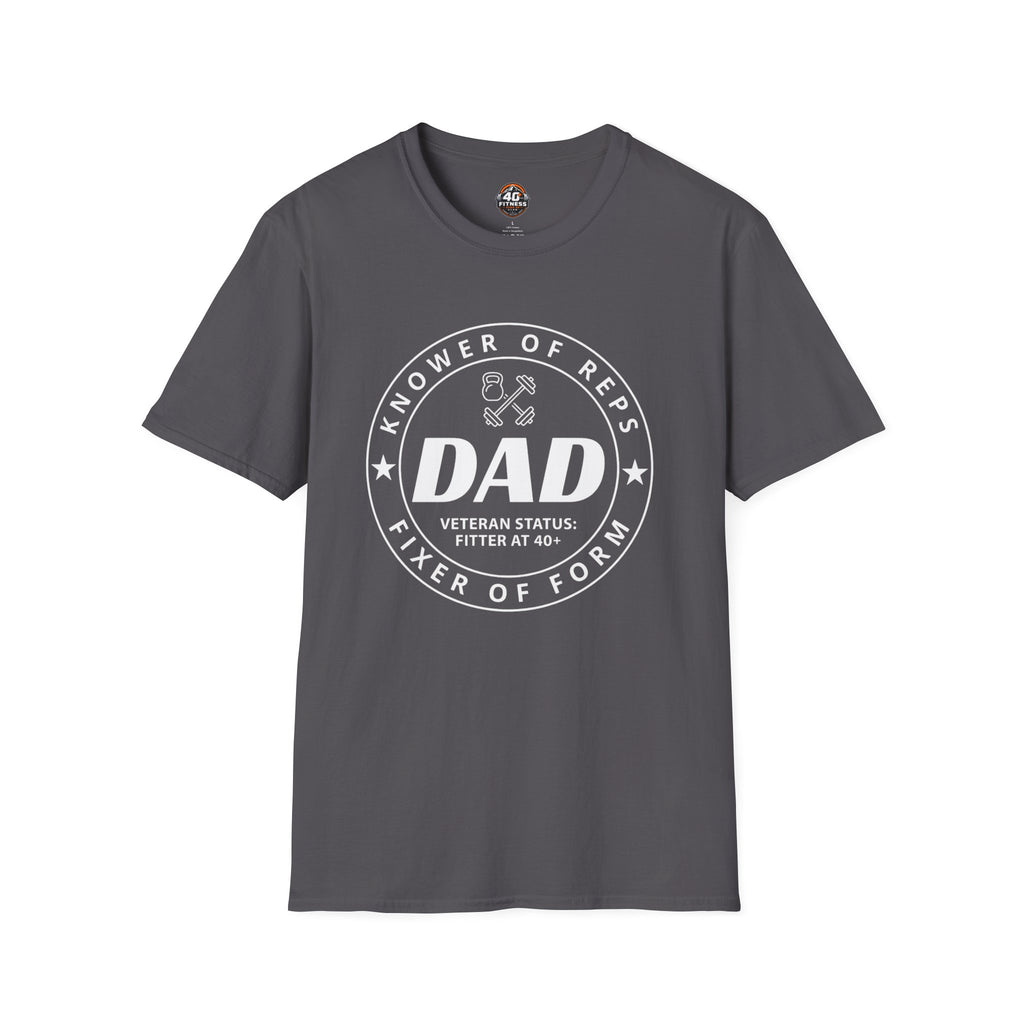 Knower of Reps Fitness Dad Tee