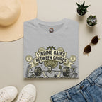 Finding Gains Between Chores T-Shirt — Dad & Home Gym Weightlifting Tee