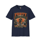 40 Isn't Finished T-Shirt — Retro Vintage 40th Birthday Tee