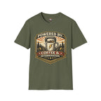 Coffee T‑Shirt — “Powered By Coffee & Determination”