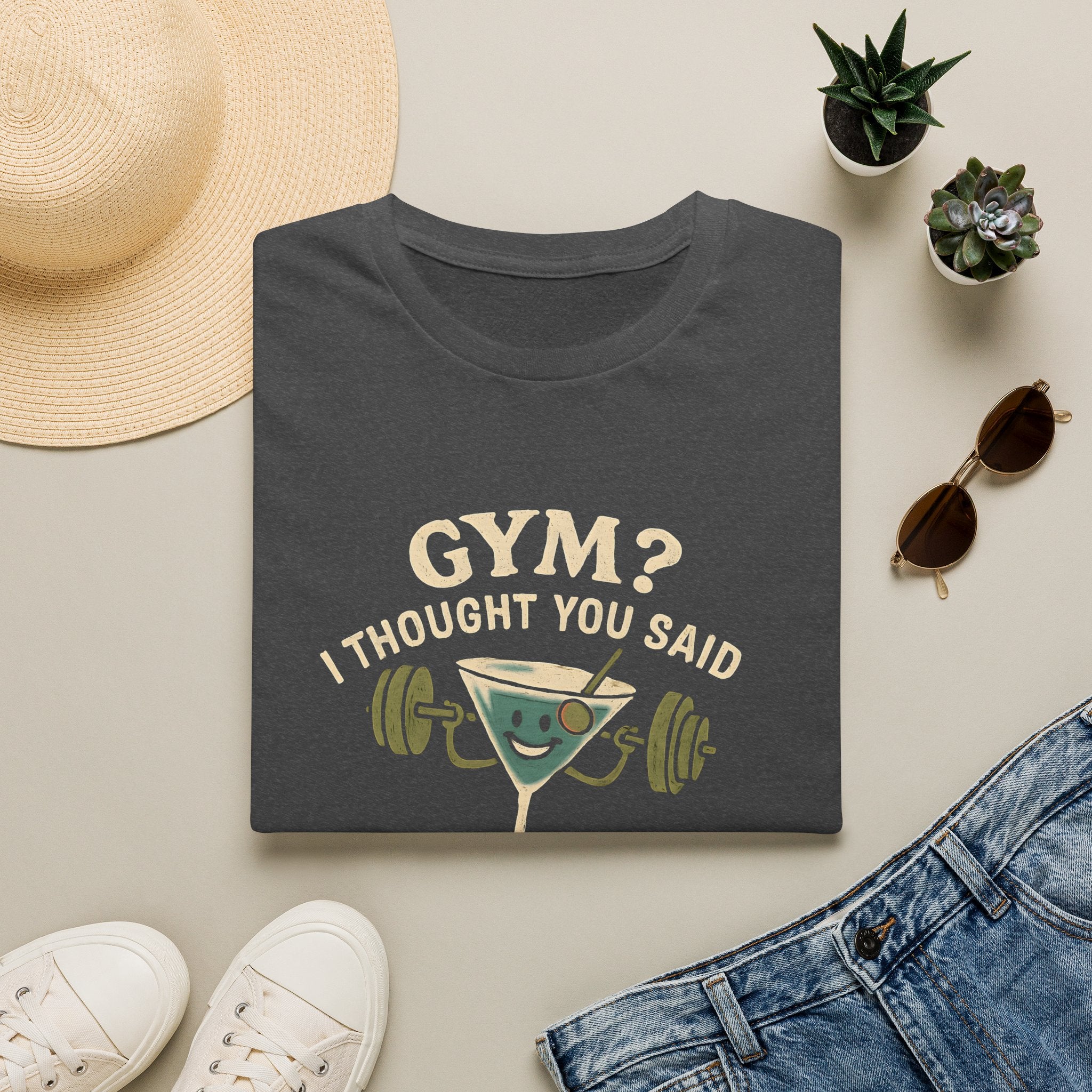 Gym or Gin Pun T-Shirt