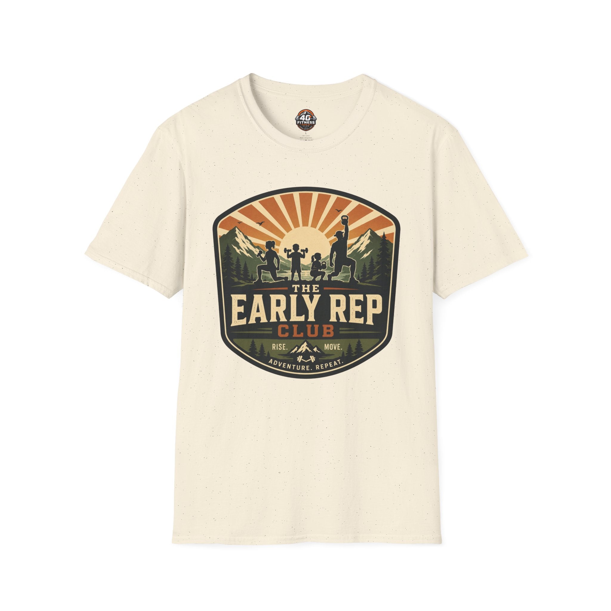 Early Rep Club T-Shirt — Retro Fitness Workout Tee