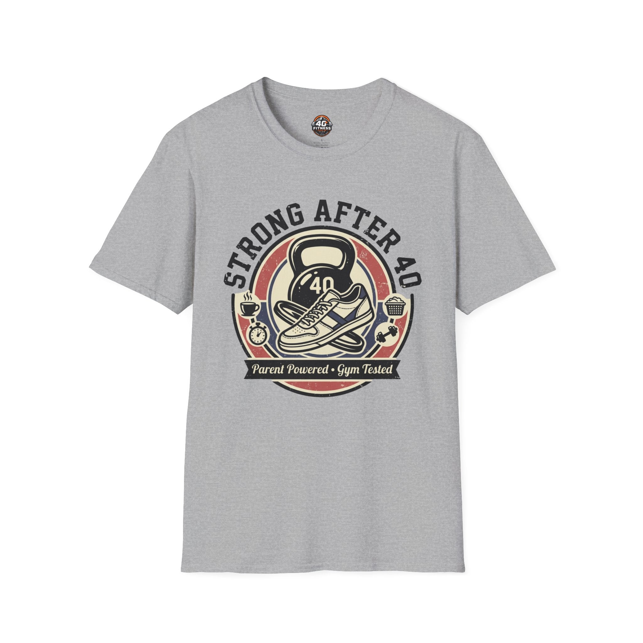 Strong After 40 T‑Shirt — Fitness Motivational 40th Birthday Tee
