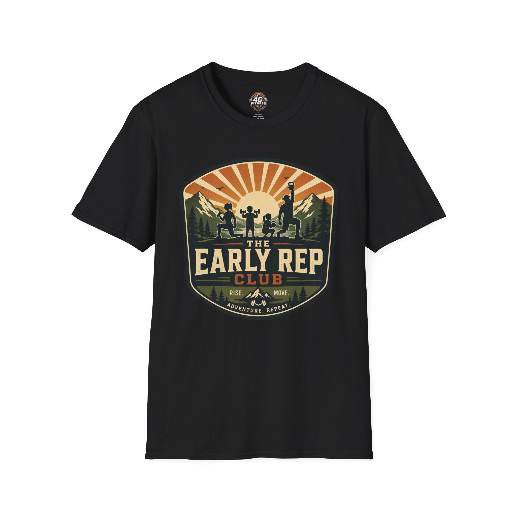Early Rep Club T-Shirt — Retro Fitness Workout Tee