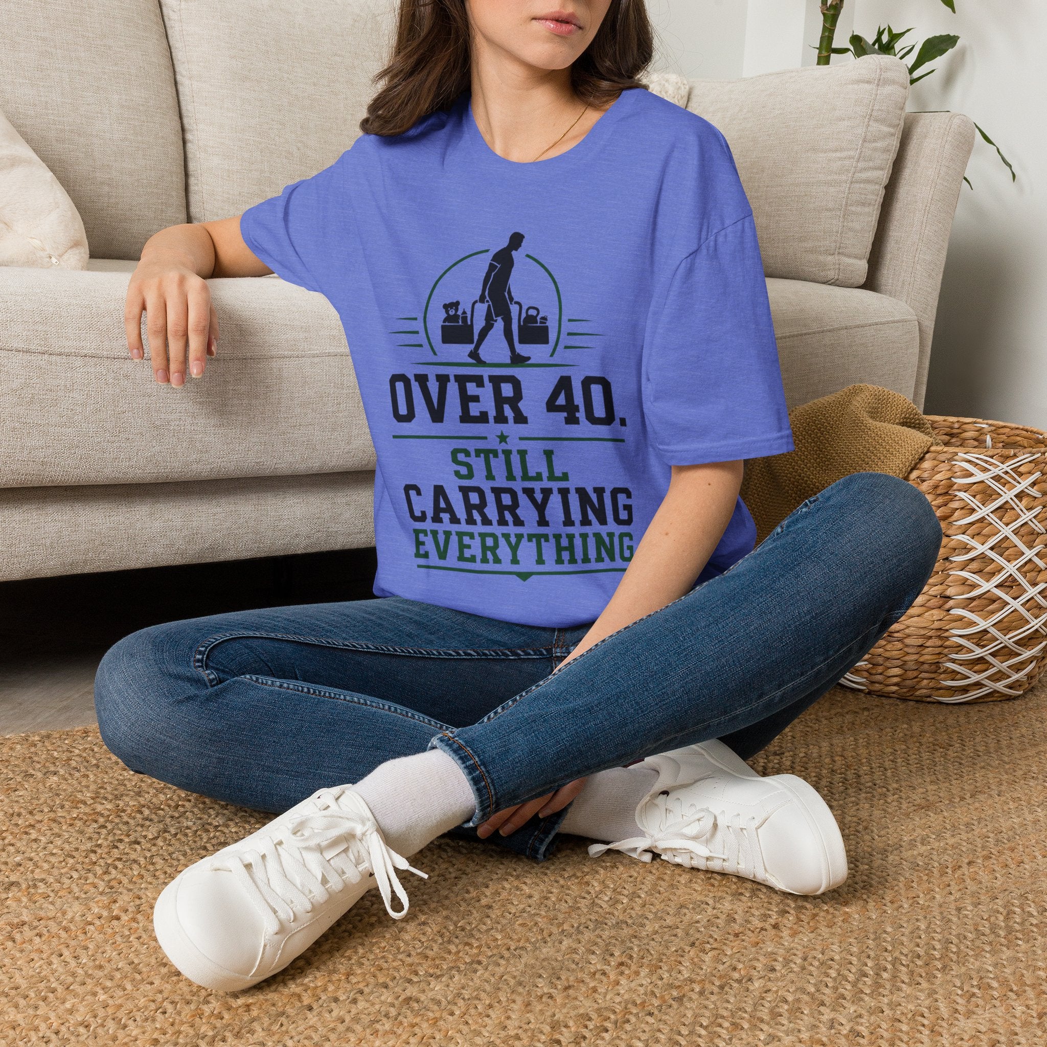 Over 40 Still Carrying Everything T‑Shirt