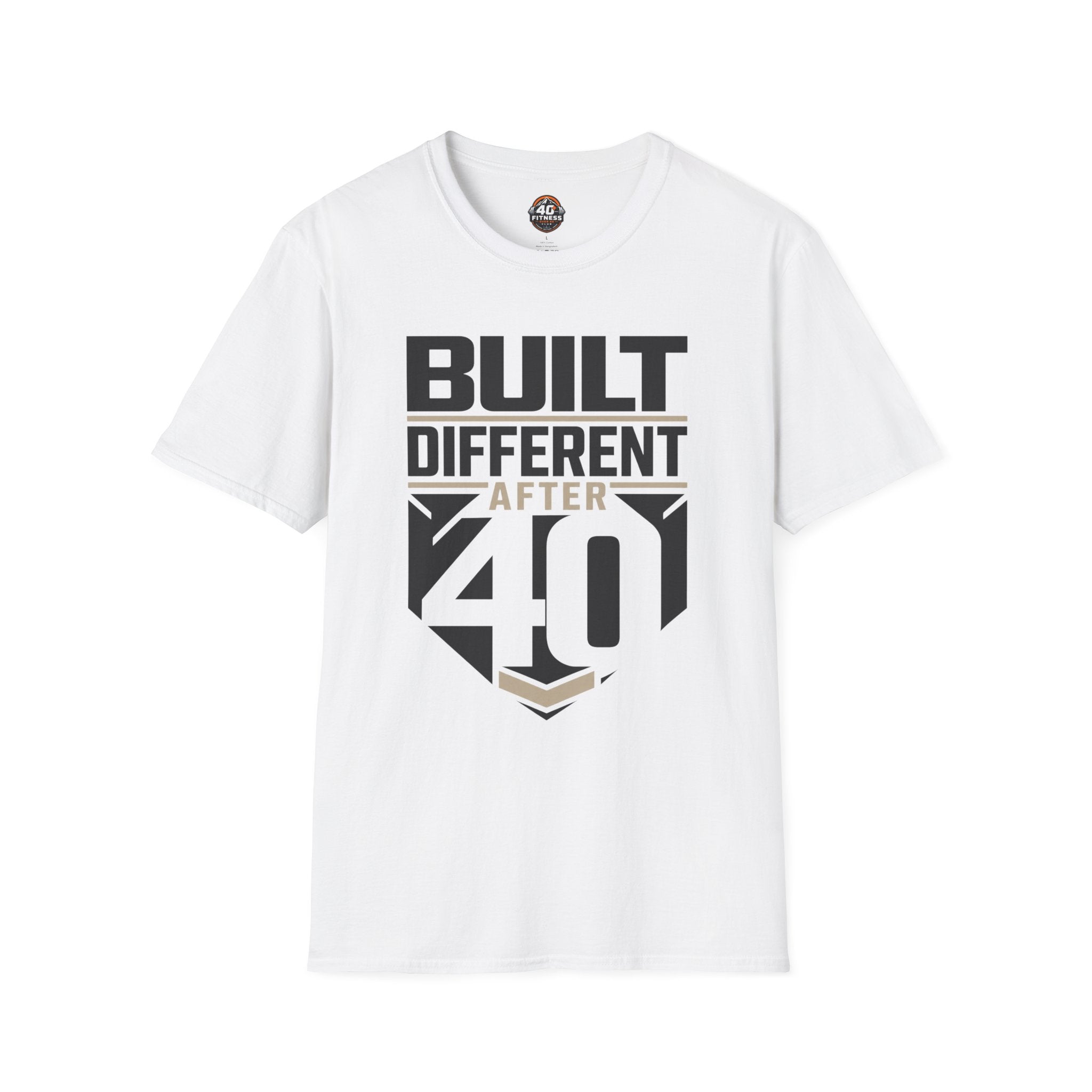 Built Different After 40 T-Shirt — Funny 40th Birthday Tee for Men & Women