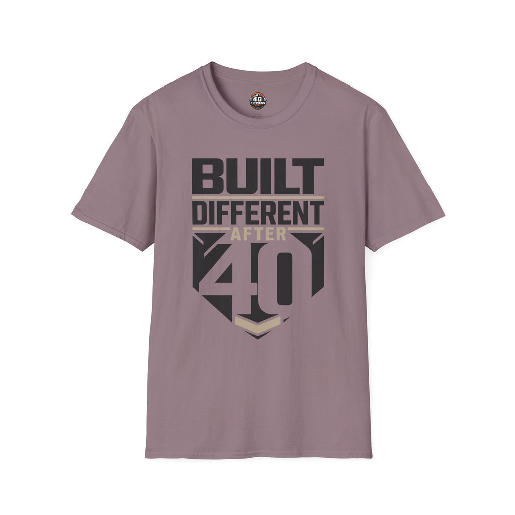 Built Different After 40 T-Shirt — Funny 40th Birthday Tee for Men & Women