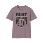 Built Different After 40 T-Shirt — Funny 40th Birthday Tee for Men & Women