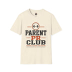 Parent PR Club T-Shirt — Fitness Parent Tee with Barbell Graphic