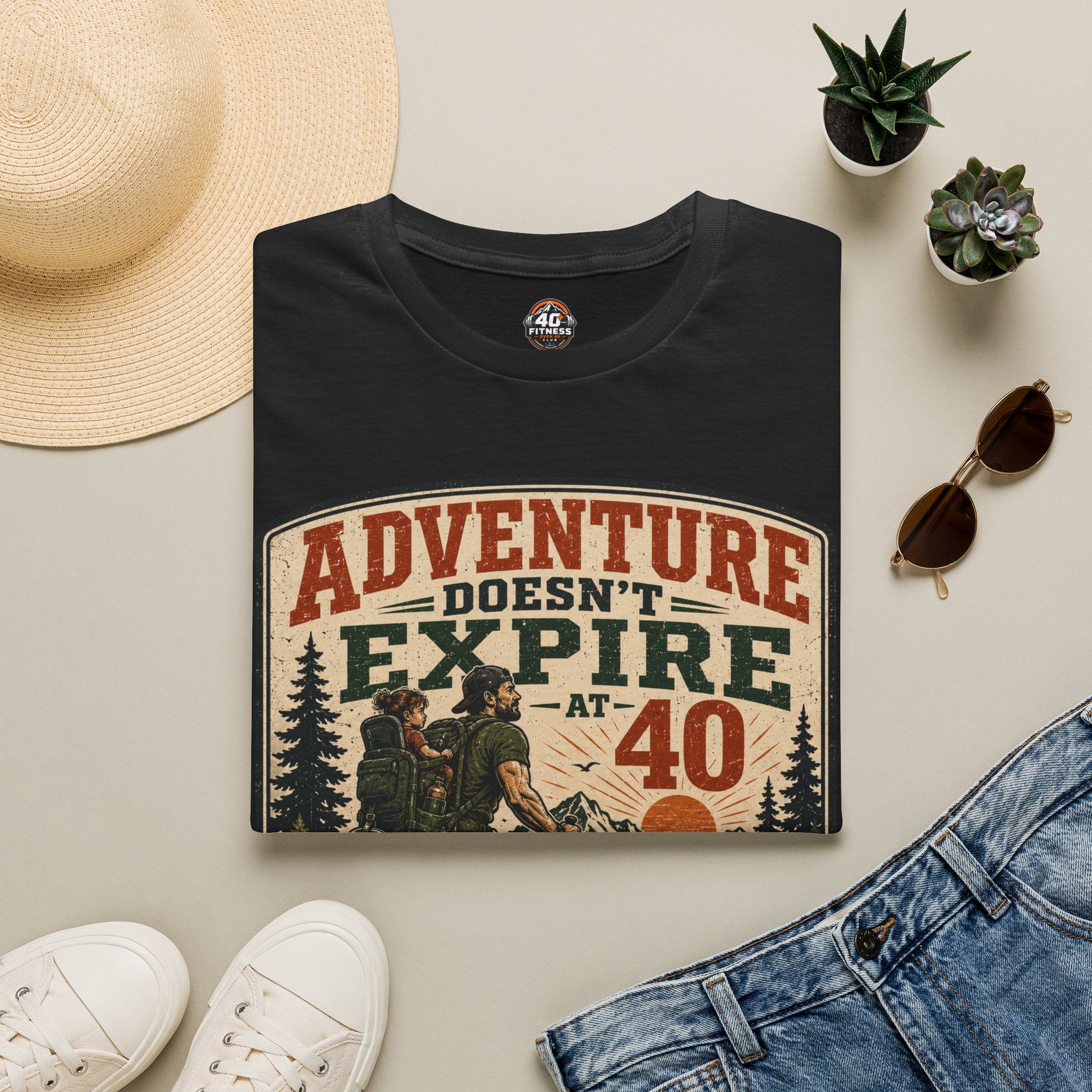 Adventure Doesn't Expire At 40 T‑Shirt