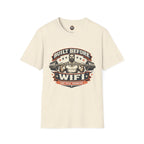 Built Before WiFi T-Shirt — Vintage Strongman Barbell Gym Tee