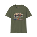 Recovery Is My Cardio T-Shirt — Vintage Skeleton Sobriety Shirt
