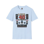 T-Shirt — Level 40 Unlocked Gamer Fitness Tee