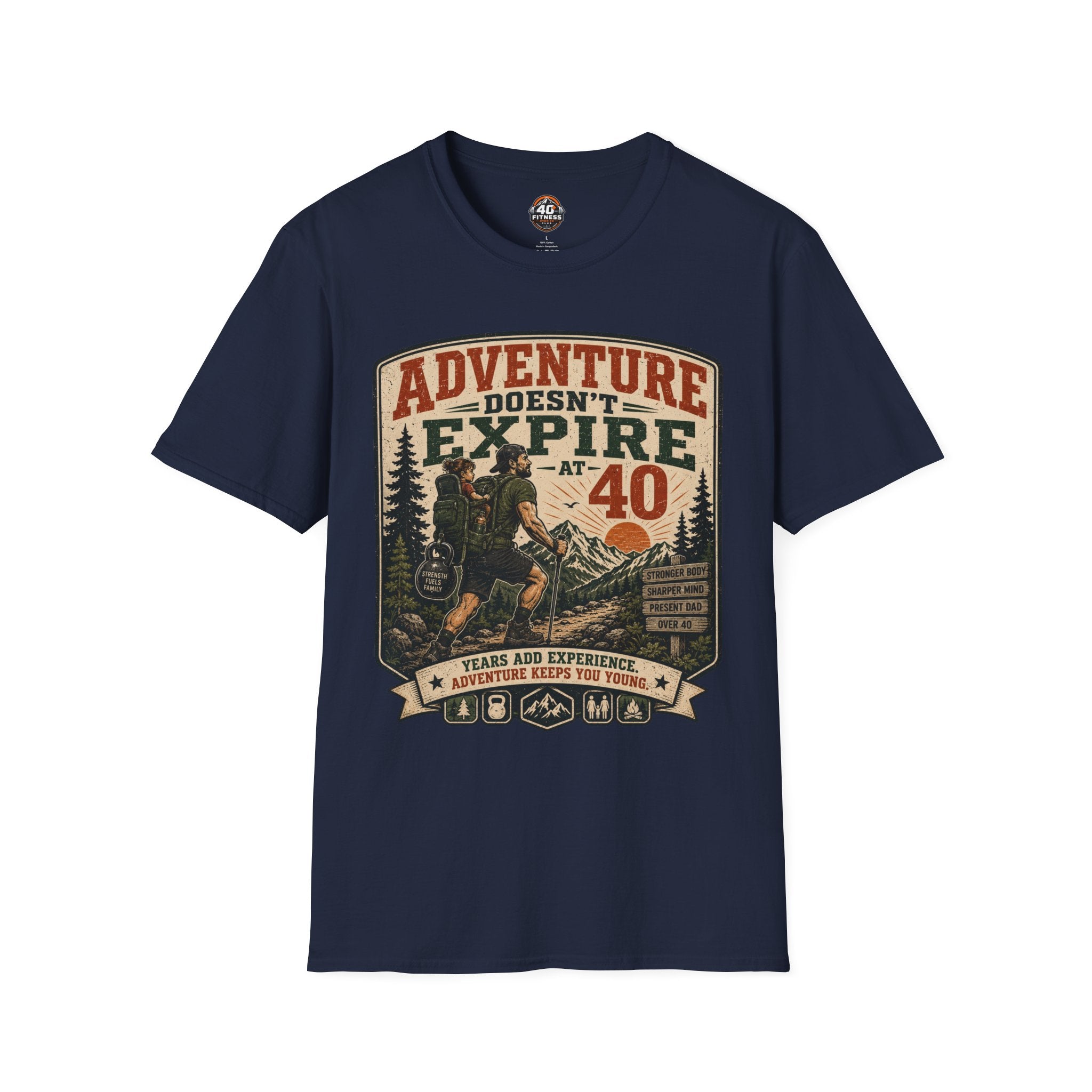 Adventure Doesn't Expire At 40 T‑Shirt