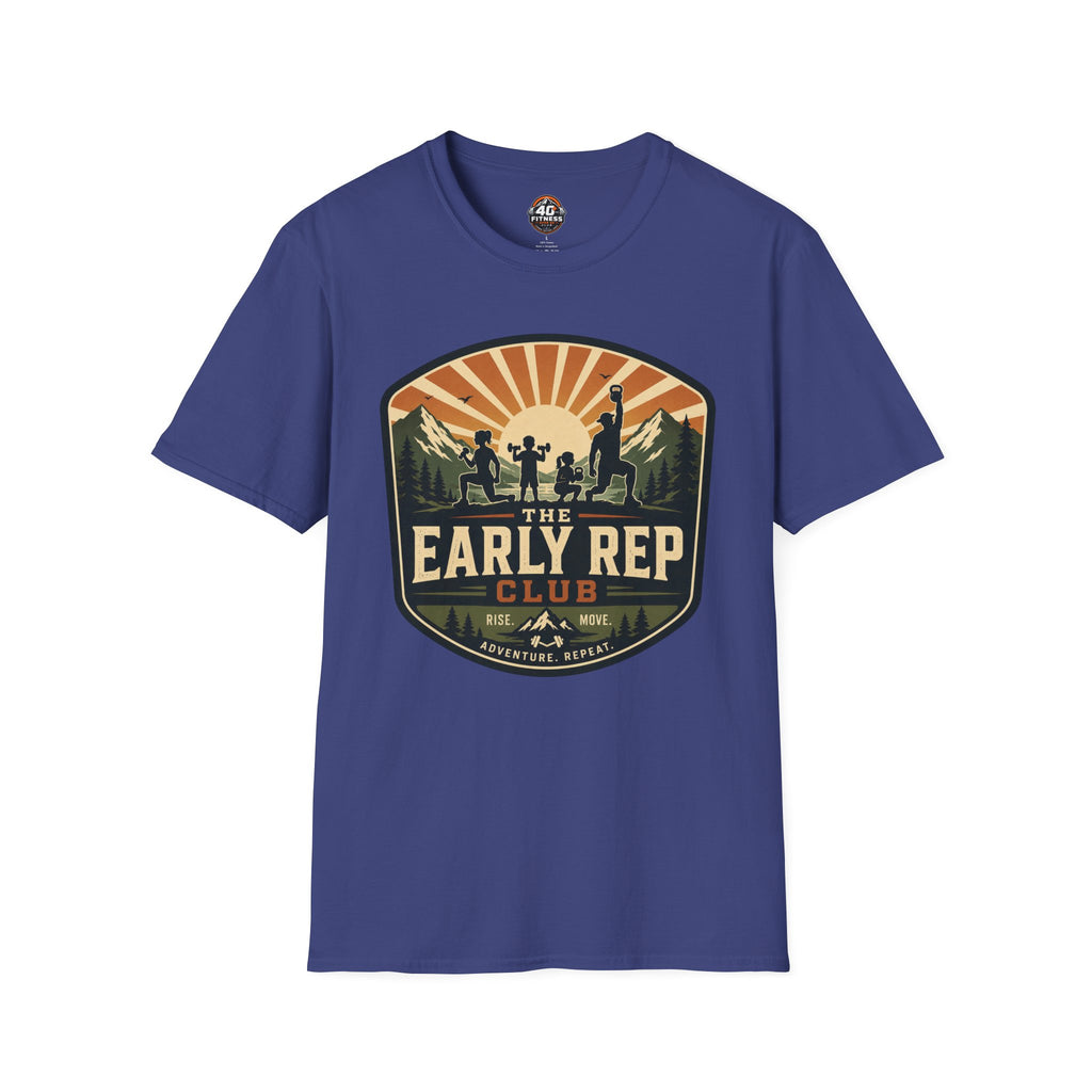 Early Rep Club T-Shirt — Retro Fitness Workout Tee