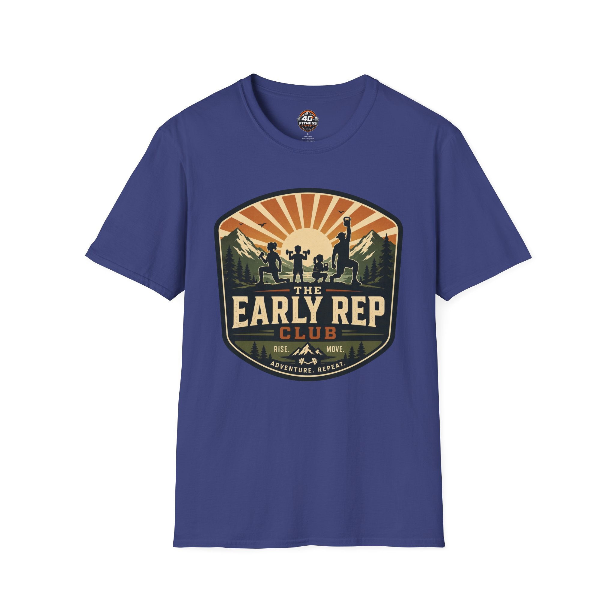 Early Rep Club T-Shirt — Retro Fitness Workout Tee