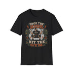 Drop the Kids, Hit the Gym T-Shirt — Funny Over 40 Dad Workout Tee
