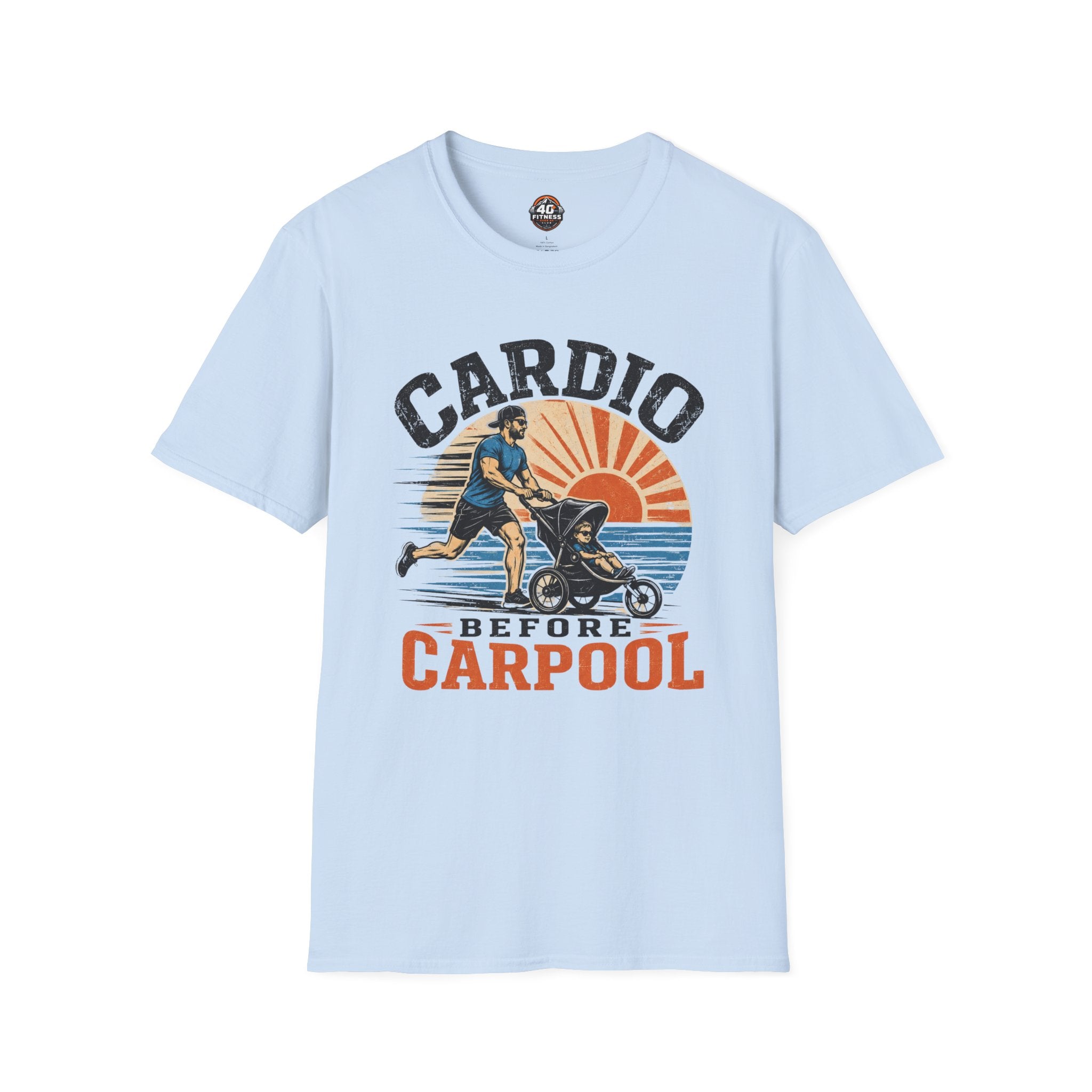 Cardio Before Carpool T-Shirt — Funny Parent Fitness Shirt