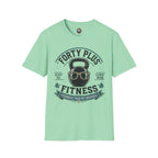 Forty Plus Fitness T-Shirt — Vintage Kettlebell 'Older? Yes. Slower? Never