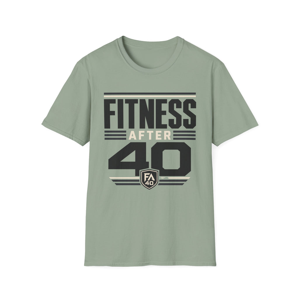 Fitness After 40 T-Shirt — Retro Gym Motivational Tee for Active Adults