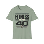 Fitness After 40 T-Shirt — Retro Gym Motivational Tee for Active Adults