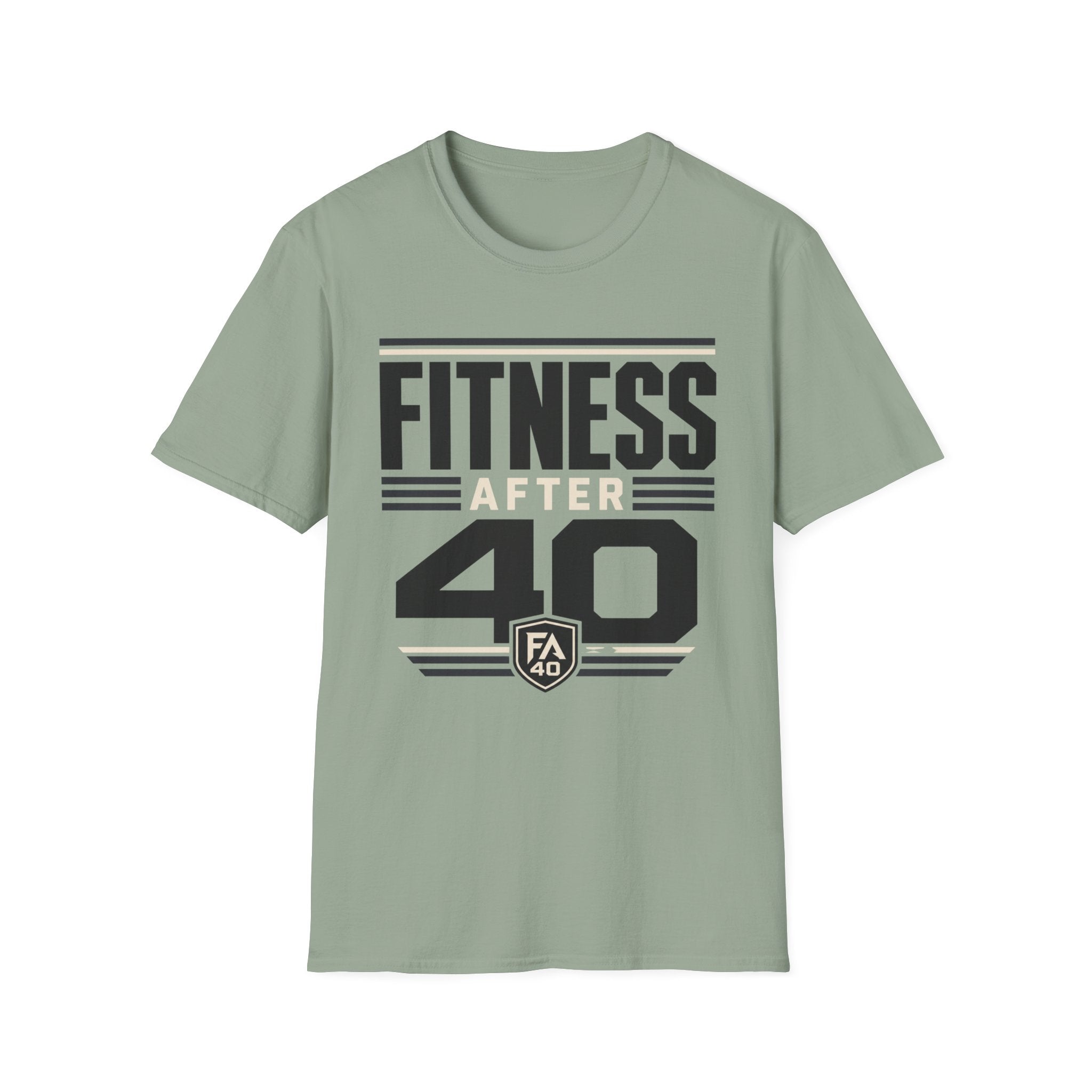 Fitness After 40 T-Shirt — Retro Gym Motivational Tee for Active Adults