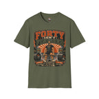 40 Isn't Finished T-Shirt — Retro Vintage 40th Birthday Tee