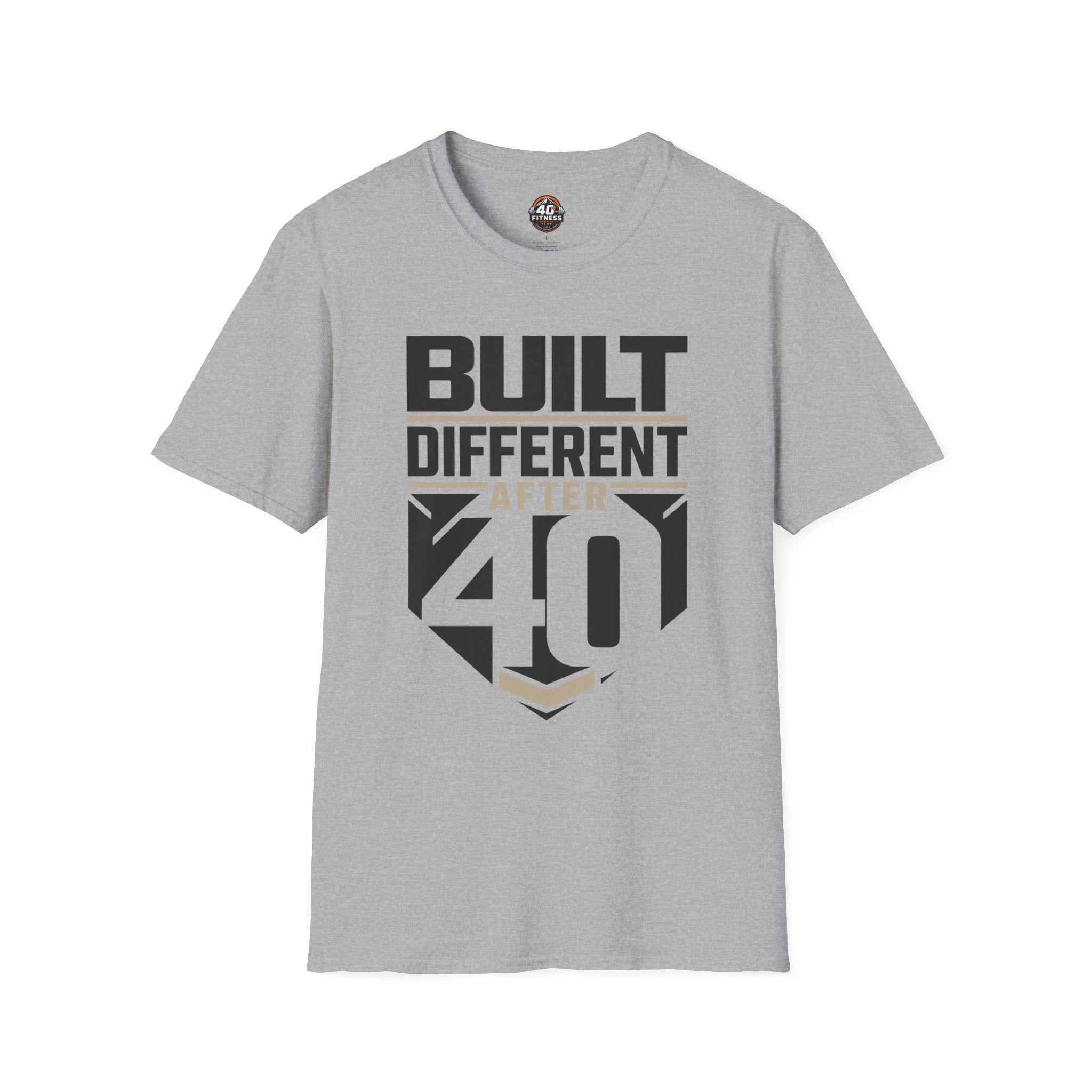 Built Different After 40 T-Shirt — Funny 40th Birthday Tee for Men & Women