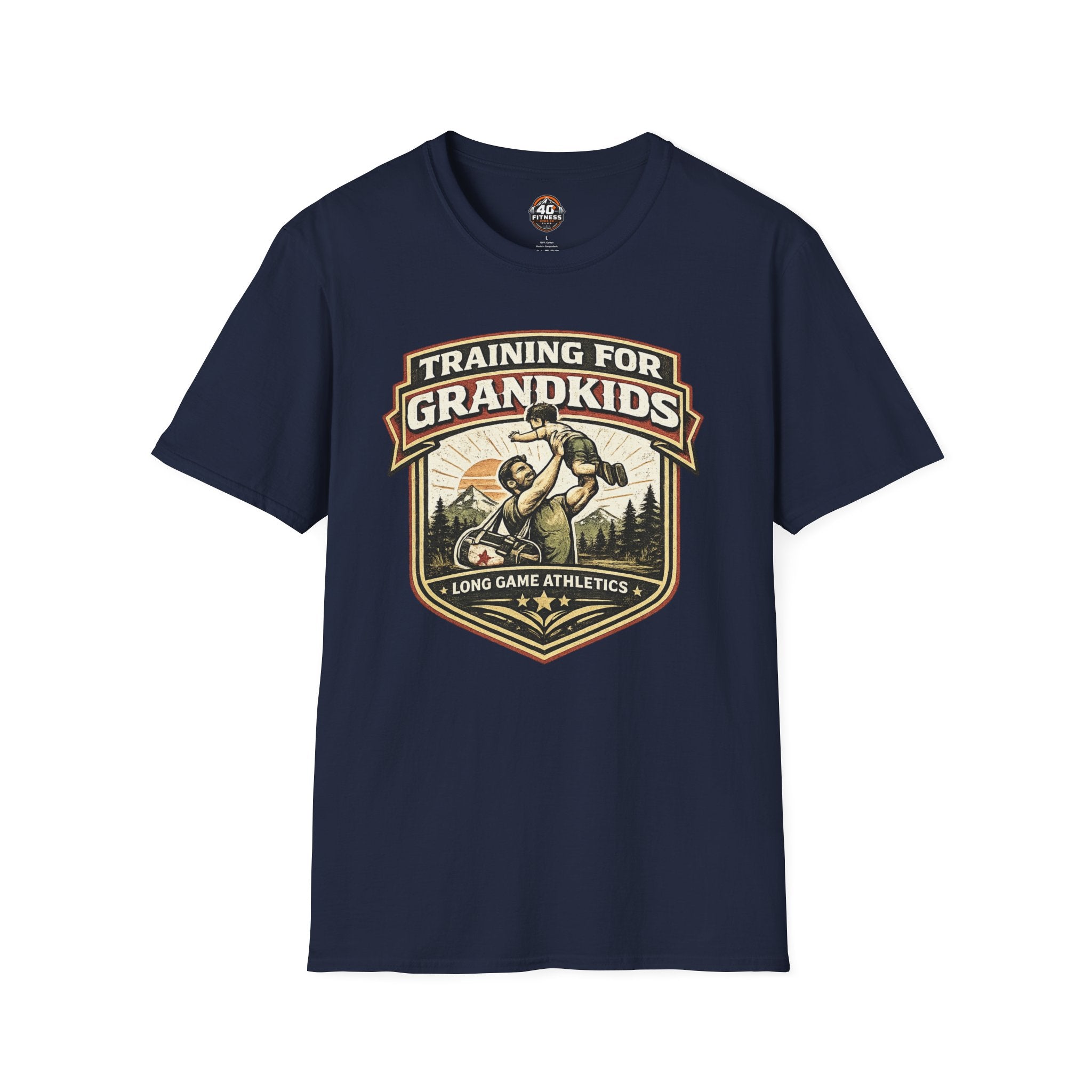 Training for Grandkids T-Shirt — Funny Grandpa Fitness Gift