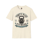 Forty Plus Fitness T-Shirt — Vintage Kettlebell 'Older? Yes. Slower? Never