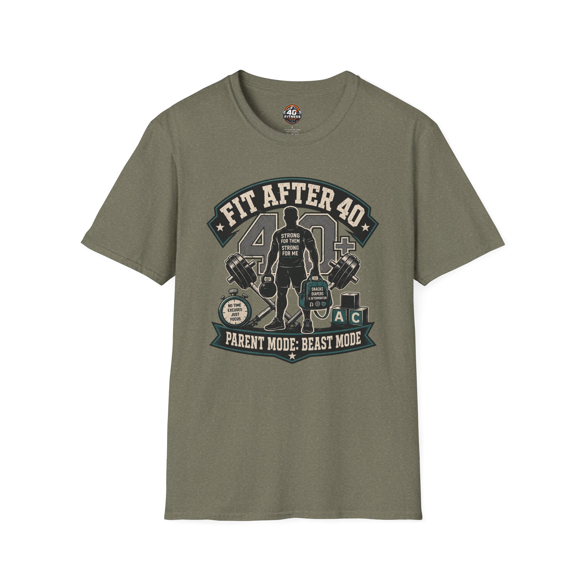 Fit After 40 T-Shirt — Parent Mode, Beast Mode
