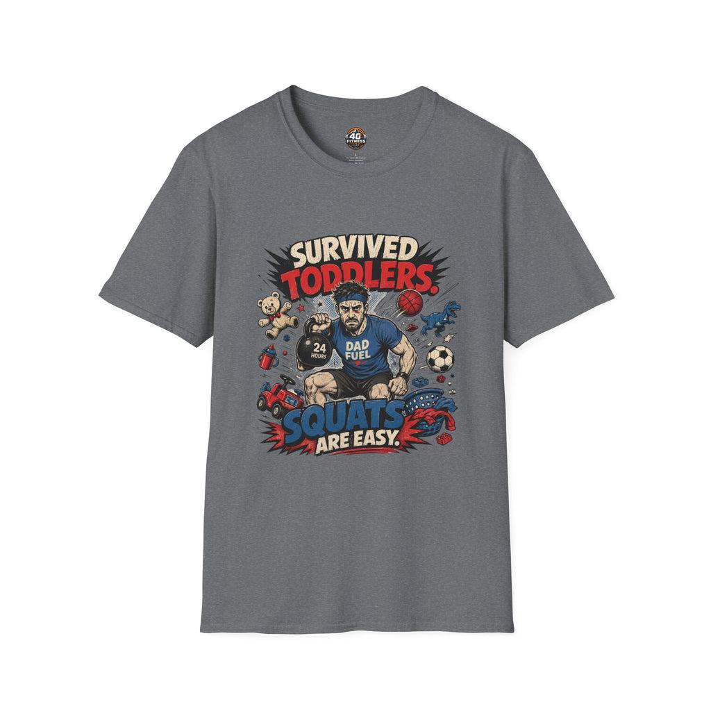 Survived Toddlers T-Shirt — Funny Dad Survivor Tee