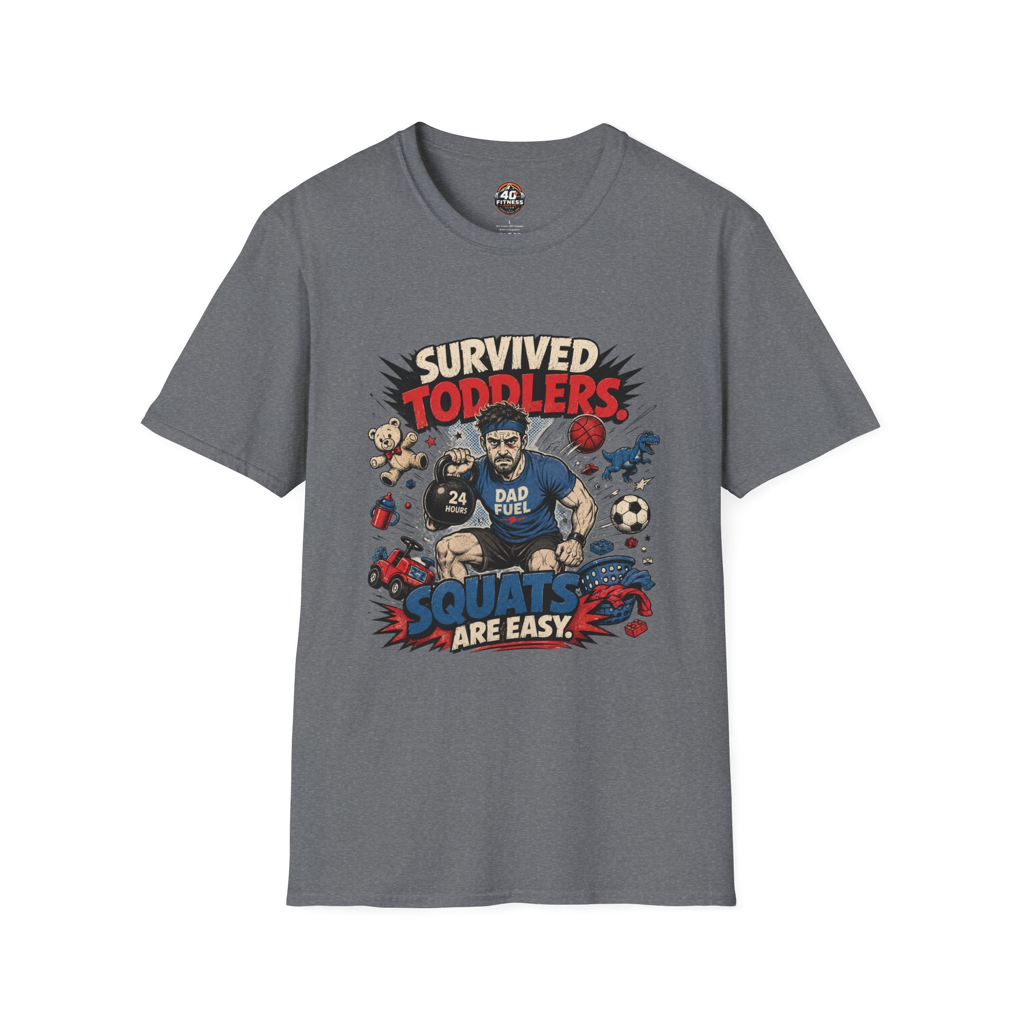 Survived Toddlers T-Shirt — Funny Dad Survivor Tee