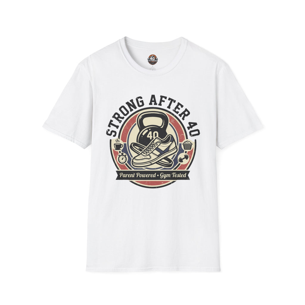 Strong After 40 T‑Shirt — Fitness Motivational 40th Birthday Tee