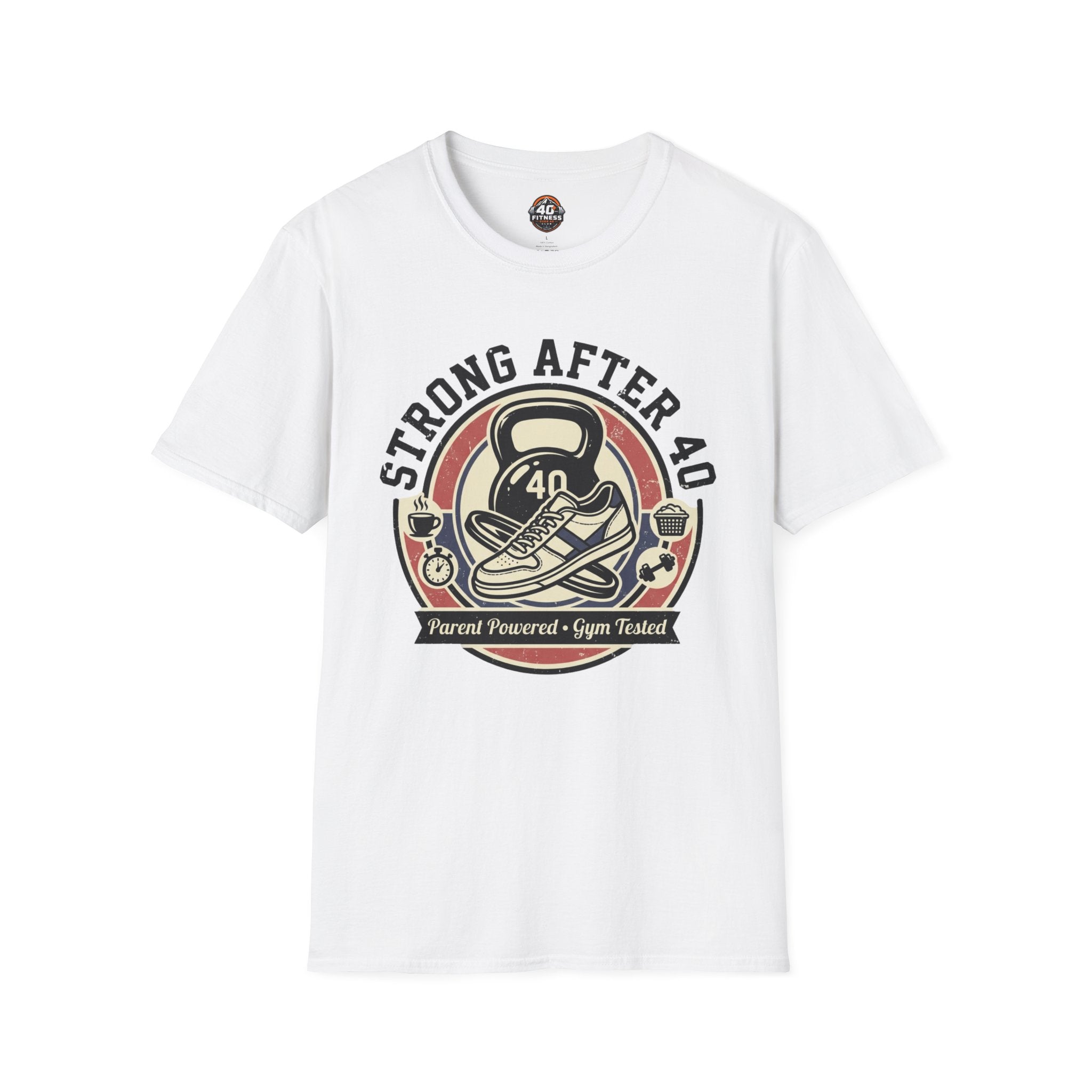 Strong After 40 T‑Shirt — Fitness Motivational 40th Birthday Tee